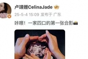 韩庚卢靖姗官宣二胎喜讯，大方分享孕肚照