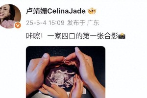 韩庚夫妇B超照官宣双胞胎，明星家庭示范效应引热议